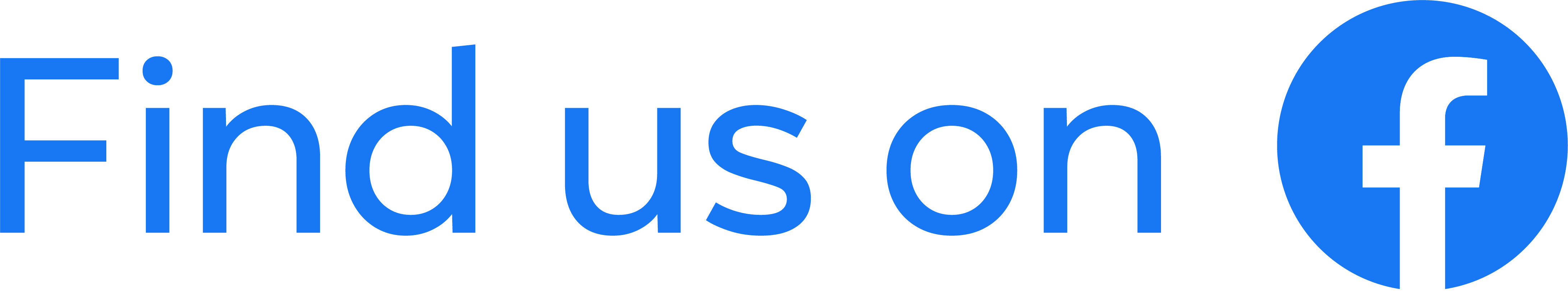 find us on Facebook button